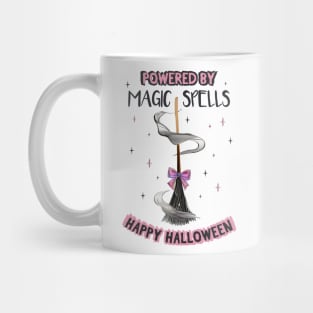 Happy Halloween. Broom Powered by Magic Spells Mug